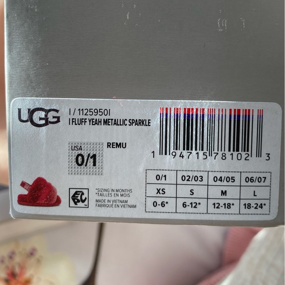 Baby Uggs Fluff Yeah metallic sparkle - Picture 4 of 4